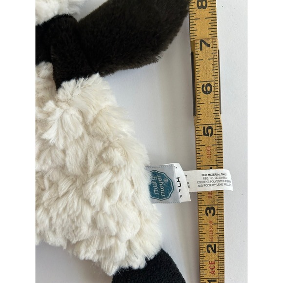 Mary Meyer  Clover Cow Lovey Plush Soother Black & White with Pink  Nose - Picture 4 of 5